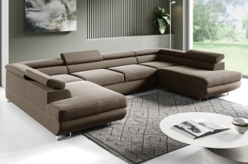 Großes U-förmiges Schlafsofa PORTO, umbaubar, Primo 15