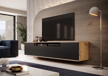 Capri Premium RTV 200 Kommode handwerklich schwarzer Lattenrost