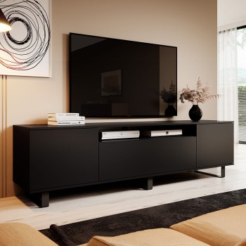 Kommode Masimo RTV 180cm schwarz modern für TV