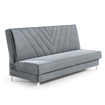 Sofa Linda mit Nähten aus dem Stoff Monolith 84