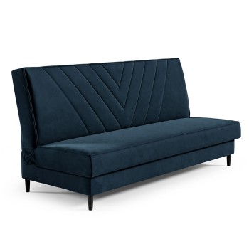 Sofa Linda mit Nähten aus dem Stoff Monolith 77