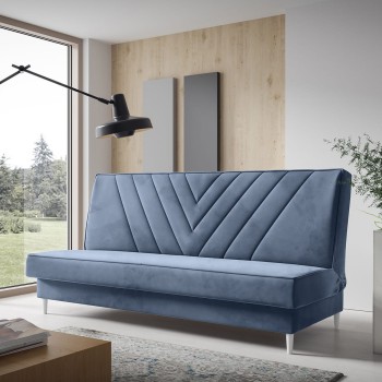 Sofa Linda mit Nähten aus dem Stoff Monolith 70