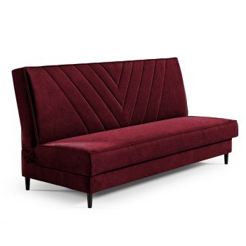 Sofa Linda mit Nähten aus dem Stoff Monolith 59