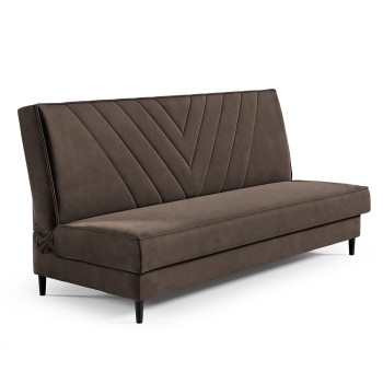 Sofa Linda mit Nähten aus dem Stoff Monolith 15