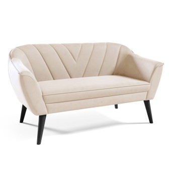 Sofa MIA II Doppelsofa beige Velutto 02