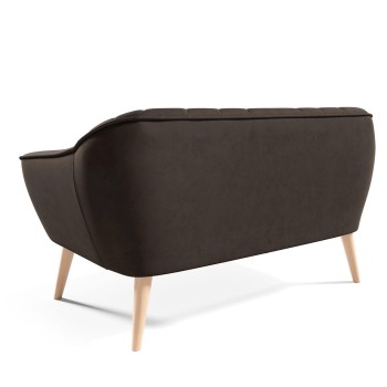 Sofa MIA II Samt braun Velutto 06