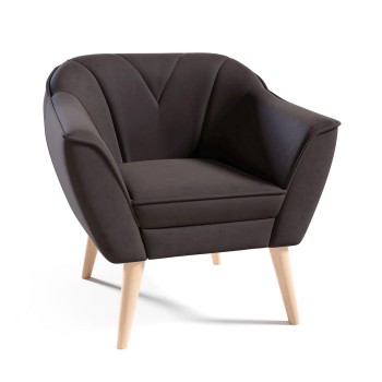 Sessel MIA genähte Dreiecke Velutto 06