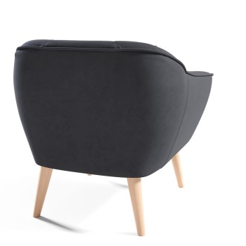 MIA Sessel im skandinavischen Stil Velutto 19