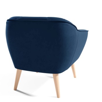 MIA Sessel im skandinavischen Stil Velutto 25