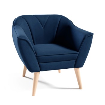 MIA Sessel im skandinavischen Stil Velutto 25