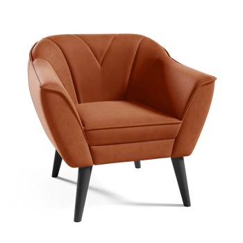 MIA Skandinavischer Samt-Sessel Velutto 33
