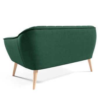 Sofa MIA II Velours flaschengrün Velutto 10