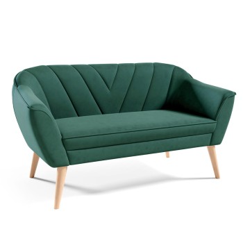 Sofa MIA II Velours flaschengrün Velutto 10