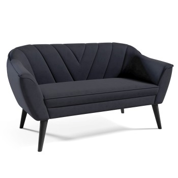 Sofa MIA II Samt genäht Dreiecke Velutto 20