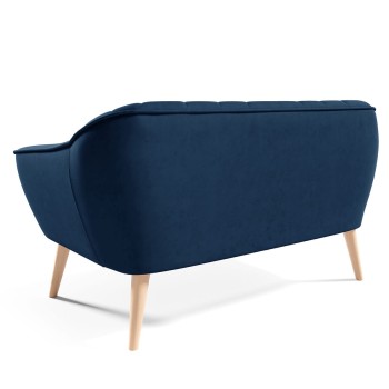 MIA II Zweisitzer-Sofa Velour Velutto 25