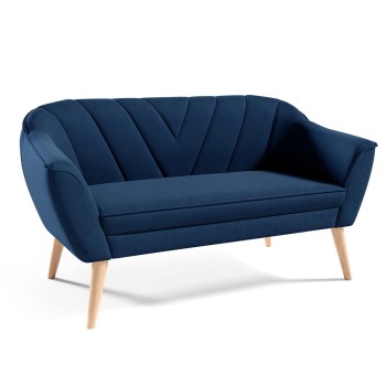 MIA II Zweisitzer-Sofa Velour Velutto 25