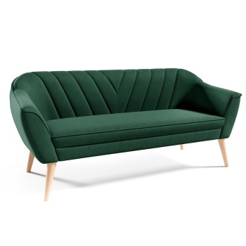 MIA III Sofa Flasche grün Samt Velutto 10