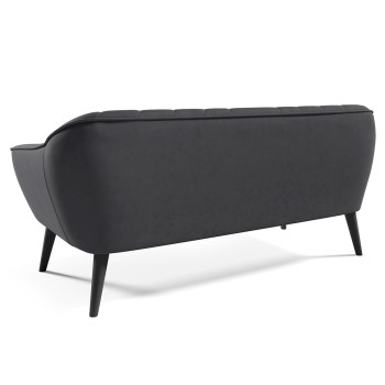 Sofa MIA III genähte Dreiecke in graphit Velutto 19