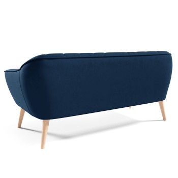 Sofa im skandinavischen Stil MIA III Dreisitzer Velutto 25