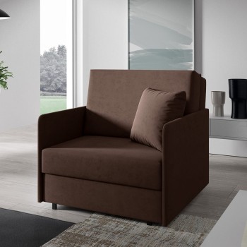 Bequemes Schlafsofa Sofa Sessel Astra I Stoff Kronos 06