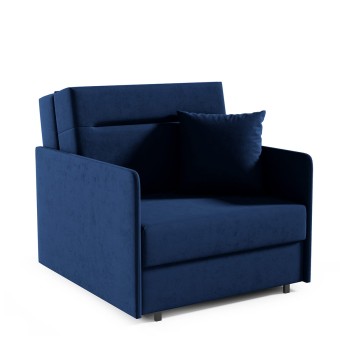 Elegantes Schlafsofa mit Bettfunktion Sessel Makao I genähter Stoff Kronos 09