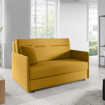 Elegantes Klappsofa mit Bettlösung Makao II-Naht, Stoff Kronos 01