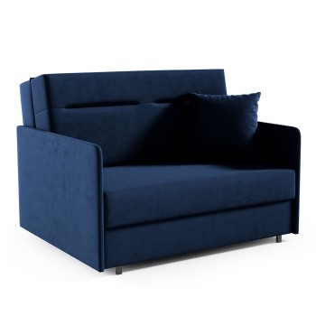 Komfort-Bettsofa mit funktionaler Aufbewahrung Makao II, Stoff Kronos 09