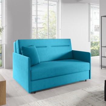Modernes Relax-Schlafsofa mit Stauraum Makao II-Naht, Stoff Kronos 13