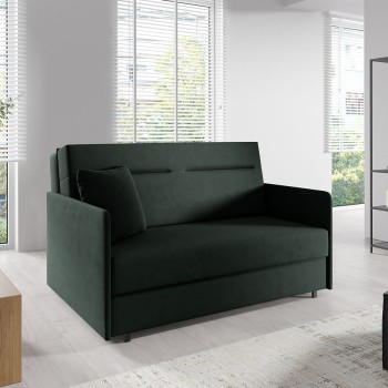 Elegantes Design-Bettsofa mit Komfortfunktion Makao II-Naht, Stoff Kronos 14