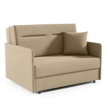 Komfortables Klappsofa mit Bettkasten Makao II-Naht, Stoff Kronos 35