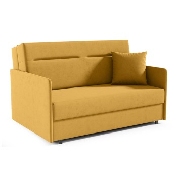 Elegantes Sofa mit ausziehbarer Liegefläche Makao III-Naht, Stoff Kronos 01