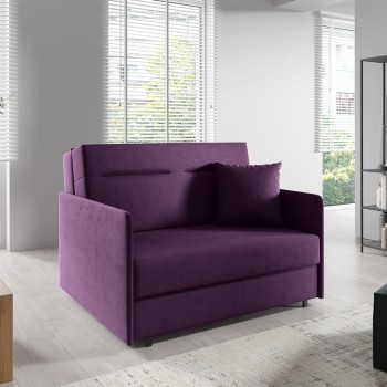 Stilvolles Klappsofa für Wohnräume Makao III-Naht, Stoff Kronos 03