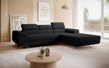 Ecksofa Presto Schlafsofa verstellbare Kopfstützen L-förmig - Monolith 97