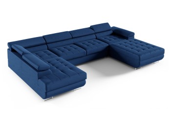 Großes CARGO U-förmiges gestepptes Ecksofa - Kronos 09