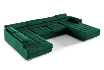 CARGO U Steppsofa mit Schlaffunktion - Monolith 37