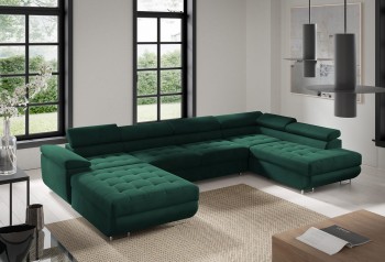 CARGO U Steppsofa mit Schlaffunktion - Monolith 37