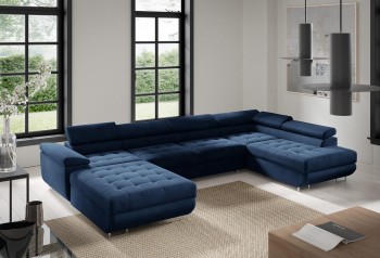 CARGO U Ecksofa mit verstellbaren Kopfstützen - Monolith 77