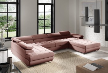 CARGO U Schlafsofa mit Schlaffunktion in Primo 52 Stoff