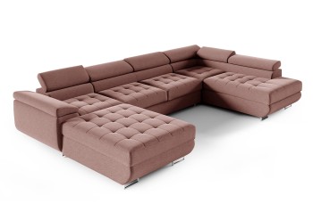 CARGO U Schlafsofa mit Schlaffunktion in Primo 52 Stoff