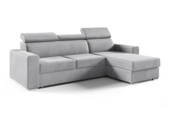 NELA Ecksofa mit Schlaffunktion - Monolith 84