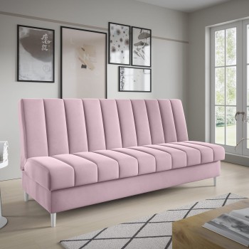 Klappbares Schlafsofa Miko mit vertikaler Steppung und Schlaffunktion Kronos 27