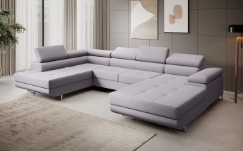 FERRO Ecksofa in U-Form mit Schlaffunktion - Vogue 14