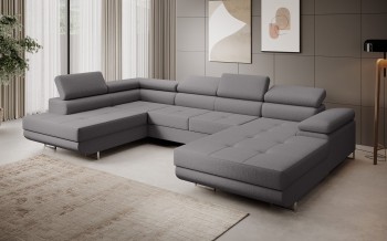 FERRO Ecksofa in U-Form mit Schlaffunktion - Vogue 16