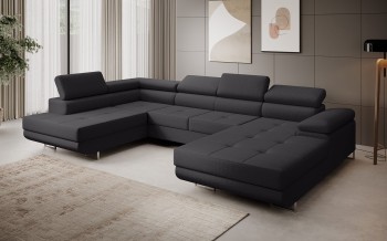 FERRO Ecksofa in U-Form mit Schlaffunktion - Vogue 18