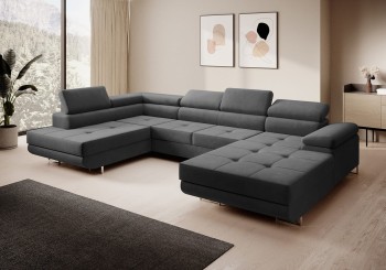 FERRO Form-U Schlafsofa - Kronos 34