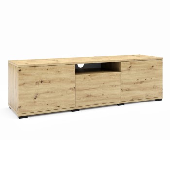 Masimo RTV 150 cm Loftschrank Eiche artisan auf niedrigen Beinen