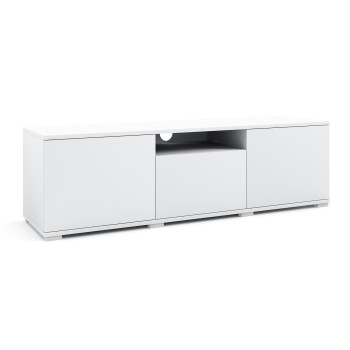 Masimo 150 cm loft TV-Schrank weiß niedrige Beine