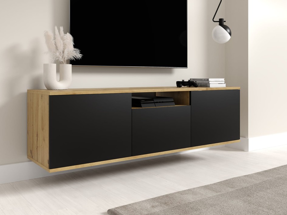 Komoda rtv 150 artisan czarny wisząca ar.jpg