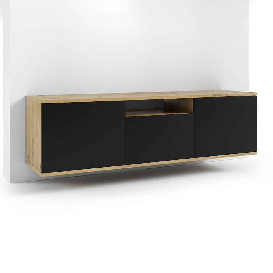 Komoda rtv 150 artisan czarny wisząca.jpg