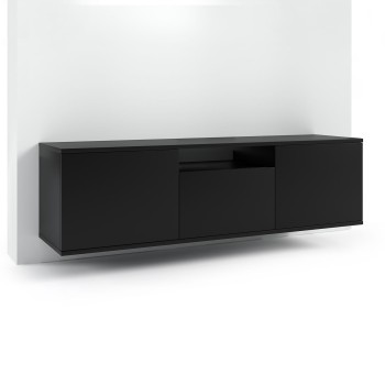 Masimo RTV Hängeschrank 150 cm loft schwarz matt